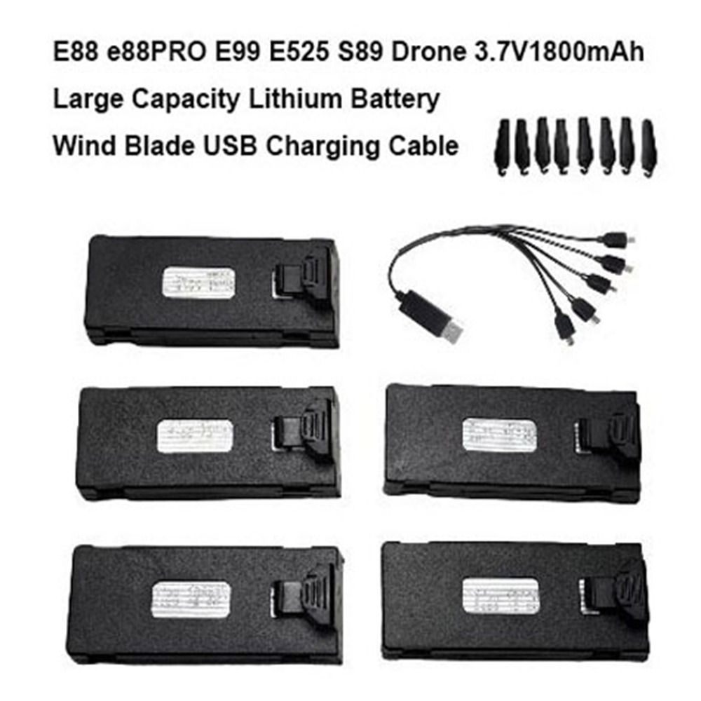 Eachine Drone E010 - Siyah Lityum Pil 3.7V1800mAh Büyük Kapasiteli